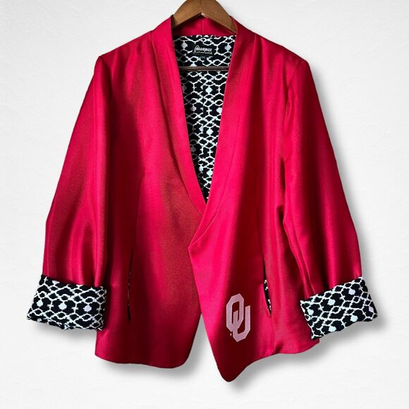 Gameday Couture University of Oklahoma OU Crimson Red Blazer Women's Size 2XL - Picture 1 of 14